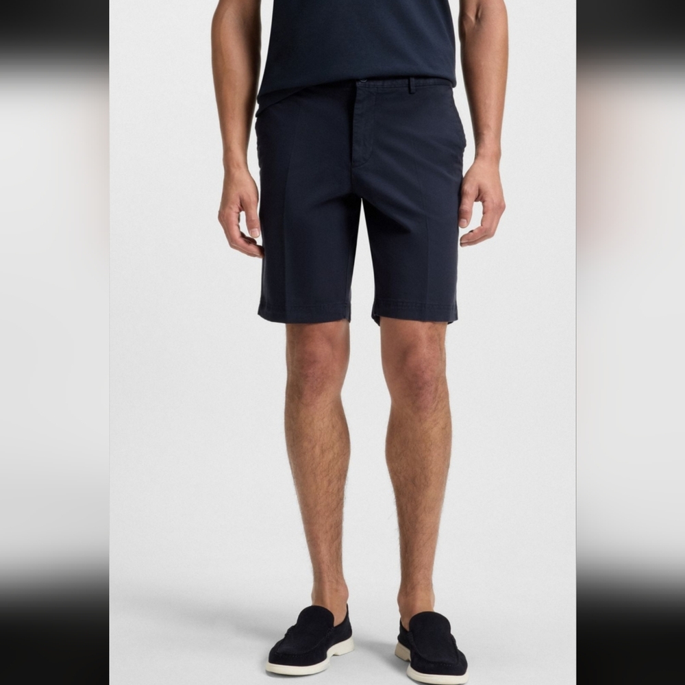 NWT! Hugo Boss Dark Blue Shorts Men's Size 36 R NEW $98 MSRP - Picture 16 of 16